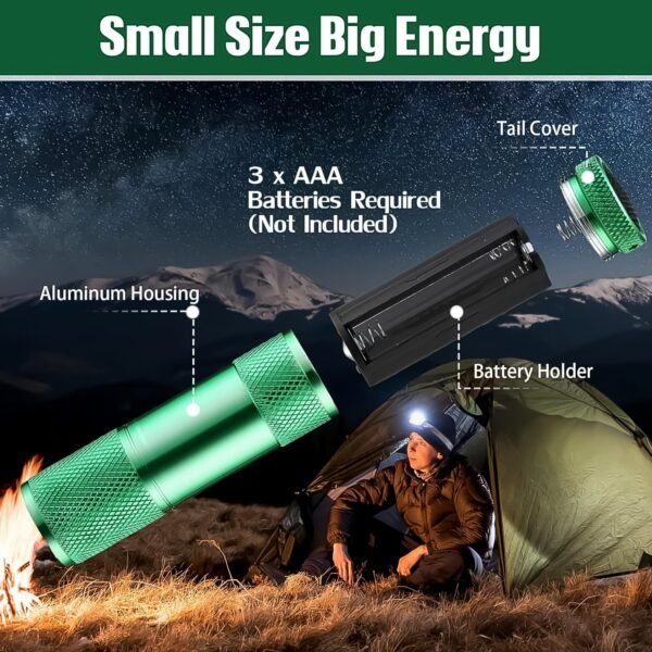 Mini Pocket Torch with 9 LED Bulbs – Super Bright Flashlight