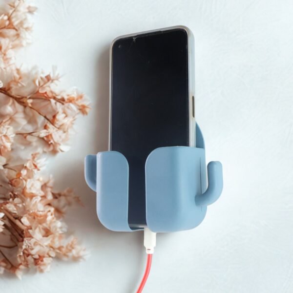 03_f3c59acb-706b-4f3a-881e-691fc9932945.jpg Wall Mounted Adhesive Phone Holder & Remote Organizer(1Pc)