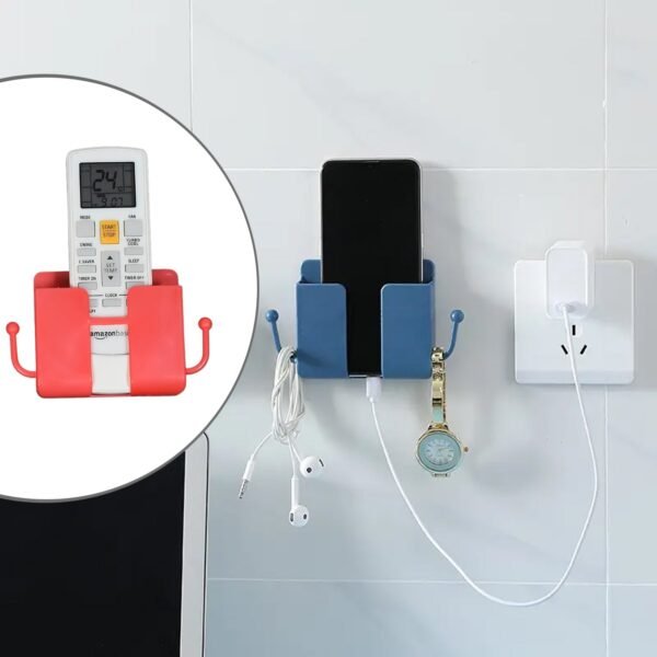 03_f547f158-27f2-42df-96ef-9e85a3a502c5.jpg Wall Mounted Remote Storage Box with Side Hooks (4 Pcs Set)