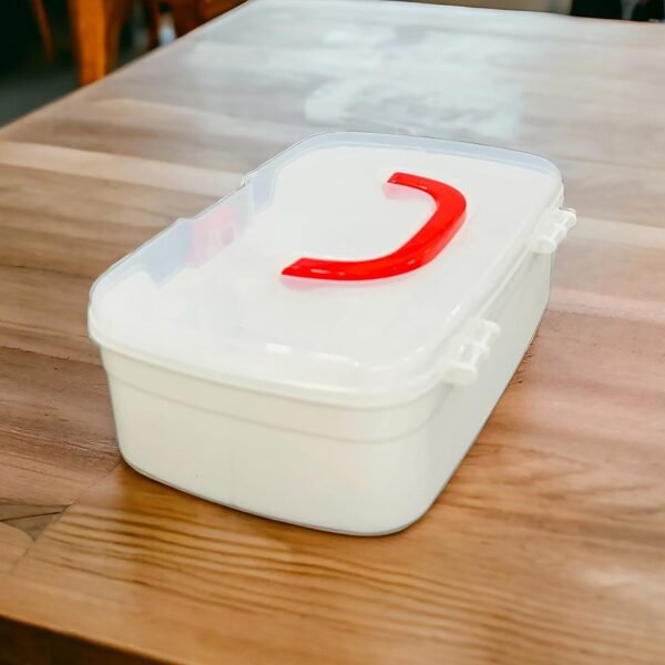 3-Compartment First Aid Box – Portable Medicine Storage with Tray & Clear Lid