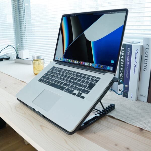 03_f7a514ef-978a-41b8-9539-fd1c400e6707.jpg Laptop Cooler Cooling Pad with 2 Quiet Led Fans, Stand for Gaming Laptop
