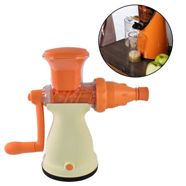 Apex Manual Carrot and Fruit Juicer – Heavy-Duty (1 Pc With Glass)