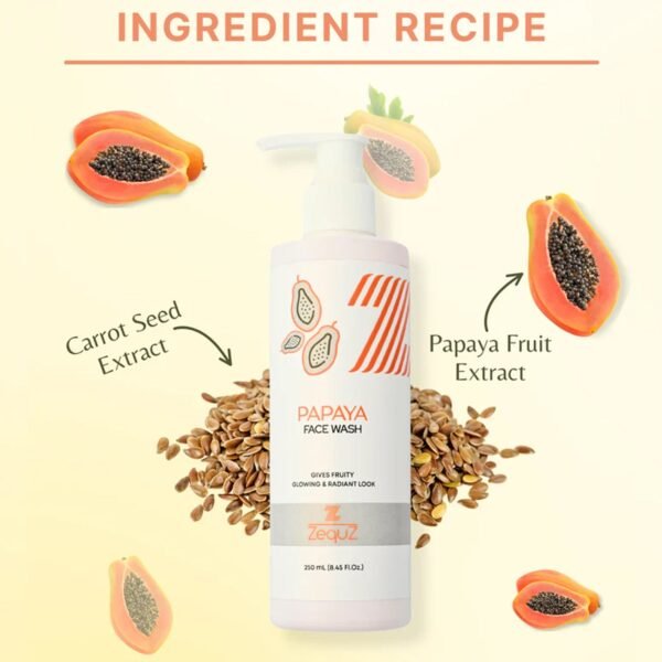 03_face-wash_72931321-da1b-4c42-b435-6c751c013595.jpg Zequz Papaya Face Wash - (1 Pc / 250 ML)