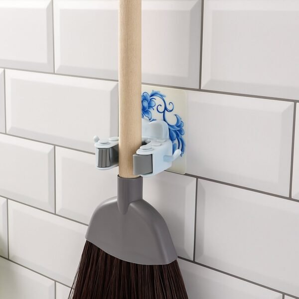03_holder.jpg Wall Mounted Mop and Broom Holder Clip (1 Pc)