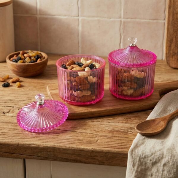 03_jar.jpg Plastic Luxury Transparent Dry Fruit Storage Jars (2 Pc)
