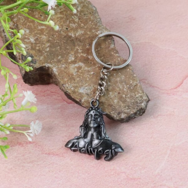 Lord Shiva & Adiyogi Metal Keychain Set (2 Pc Mix Design