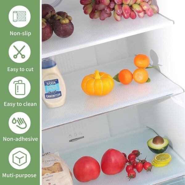 Transparent Plastic Fridge Mat 45 × 29 cm (1 Pc)