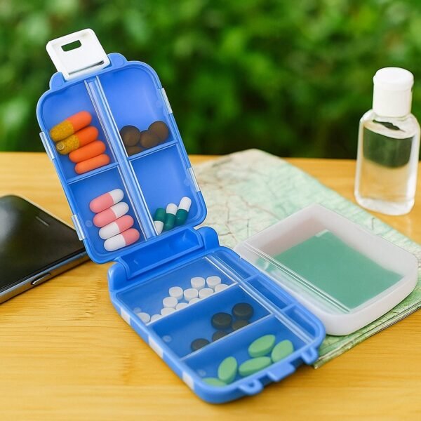 03_pill-box.jpg Portable Blue Dual-Sided Pill Organizer Box (1 Pc)