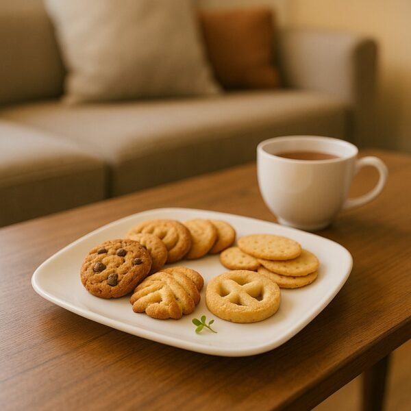 Plastic Square Dinner / Serving Plate – 20 cm (1 Pc)