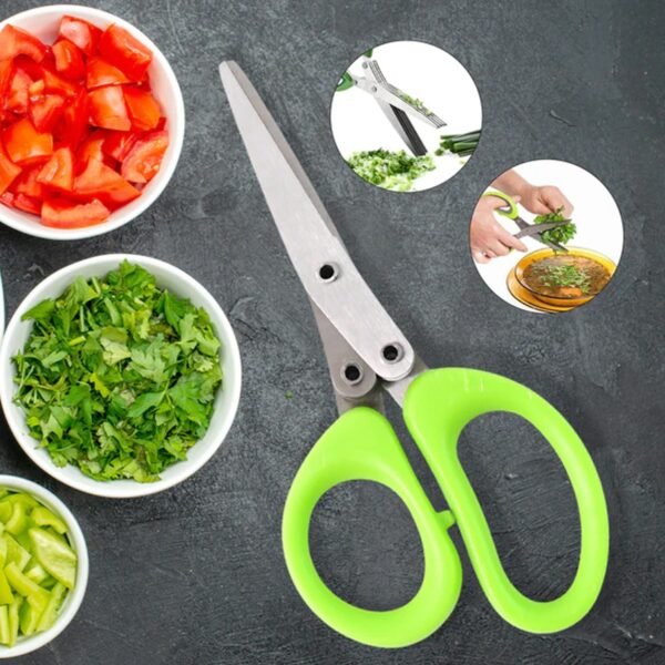 03_scissor.jpg Premium 5-Blade Multipurpose Kitchen Scissors with Cleaning Comb
