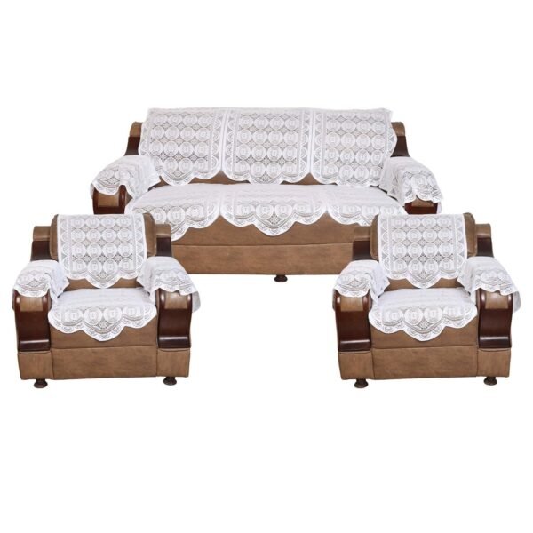 Lace-Design Sofa Runner - (230x28 Inch / Set)
