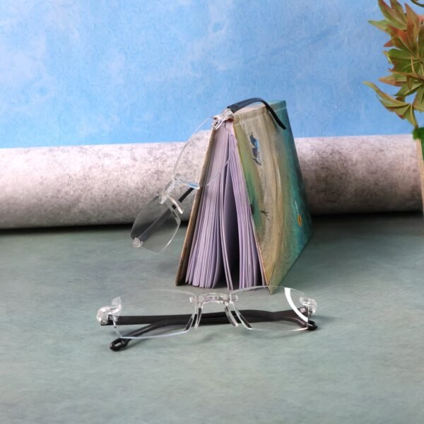 Pack of 2 Rimless Reading Glasses – Lightweight Comfort Readers
