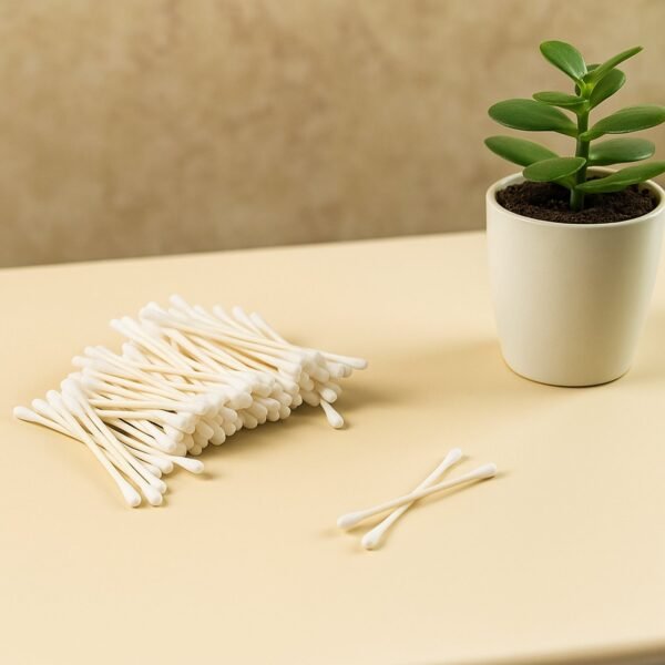 03_swabs.jpg Tulips Paper-Stick Cotton Swabs - (100 Pc / Set)