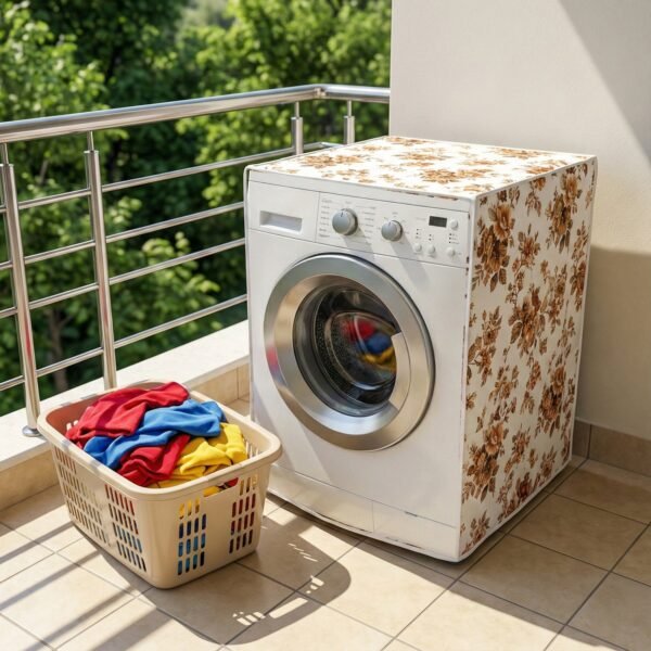 Waterproof Washing Machine Cover for Front Load Machines 58x58x84 cm (1 Pc)