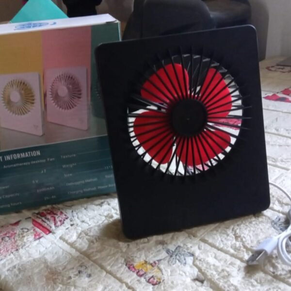 Portable Desk Fan – 1 Speed Setting, Personal Table Fan for Office (1 Pc)