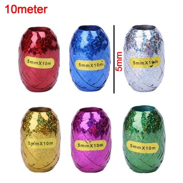 Curling Balloon Ribbon Roll for Gifts, Balloons & Crafts Pack of 6 (Multicolor)