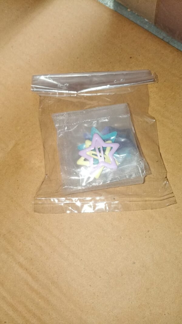 03dd77d6-80ef-4872-b245-e35ecacdb3b2.jpg Metal Printed Star Shape Hair Clips (10 Pcs Set)