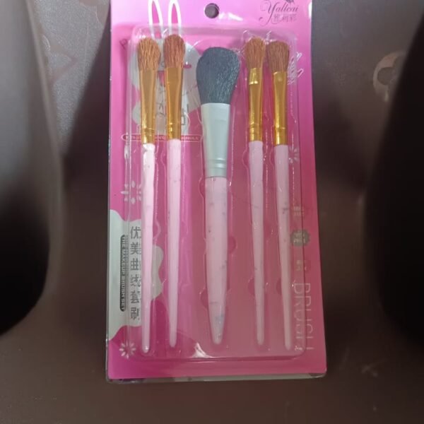 5pc Makeup Brush tools kit (5 Pcs Set / Mix Color)