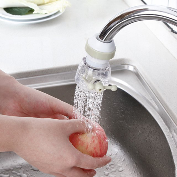 Adjustable 360° Rotating Water Faucet Extender Nozzle Saver Device