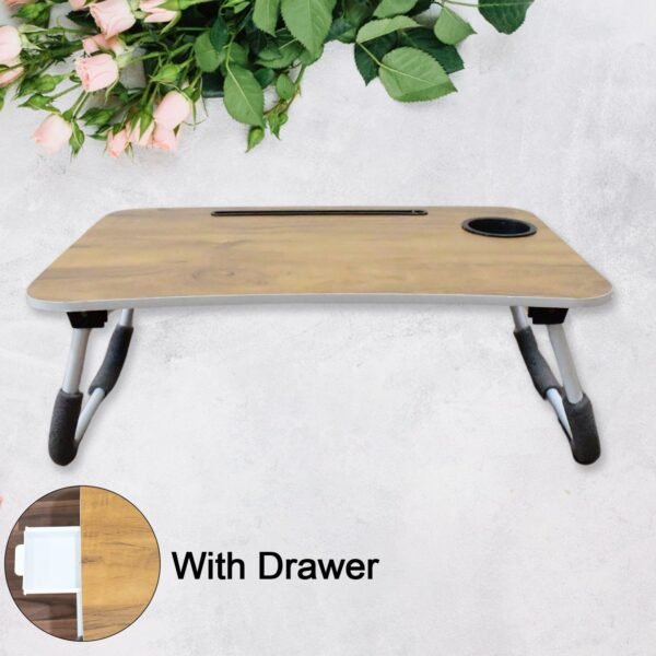 Multi-Purpose Laptop Desk (1 Pc / Mix Plain Design / 58×38 Cm)
