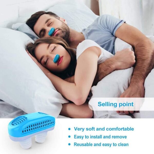 2 in 1 Anti-Snoring & Air Purifier Nose Clip Device (1 Pc / With Plastic Case)