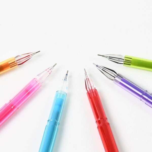 Multi Colour Gel Pen Set, Set of 6 Colours (6 Pcs Set)