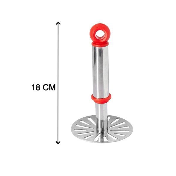 Ganesh Potato / Pav Bhaji Masher with Plastic Handle, Silver & Plastic