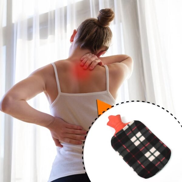 Hot Water Bottle Bag With Cover For Pain Relief (1 Pc / Mix Design & Size)