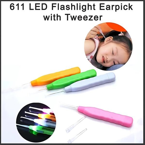 04_0843537e-c89e-4d49-9067-cbfed5477133.jpg Pink LED Flashlight Earpick with Tweezer (1 Pc)