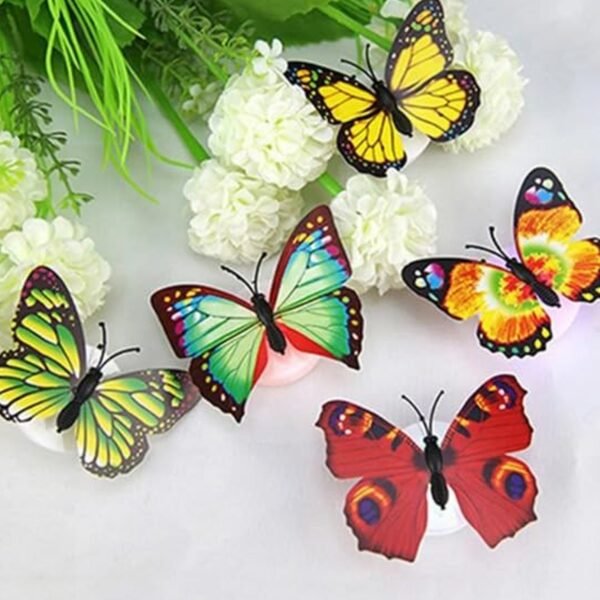 04_08c0e229-a292-4d5c-bccb-c8570a28134e.jpg The Butterfly 3D Night Lamp Comes with 3D Illusion Design (1 Pc / Loose)