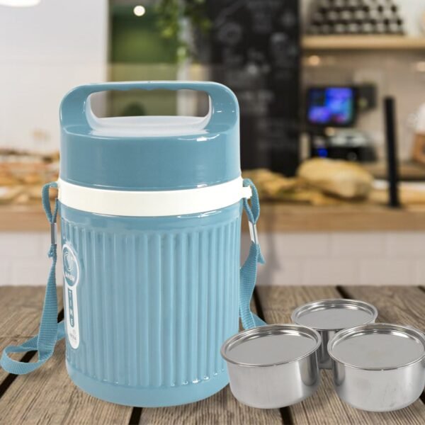 04_0c33bcfa-1642-4568-8eee-3dbf78a5d4d3.jpg Stackable Insulated Tiffin with Handle (1 Pc): Leakproof, Hot Food Container