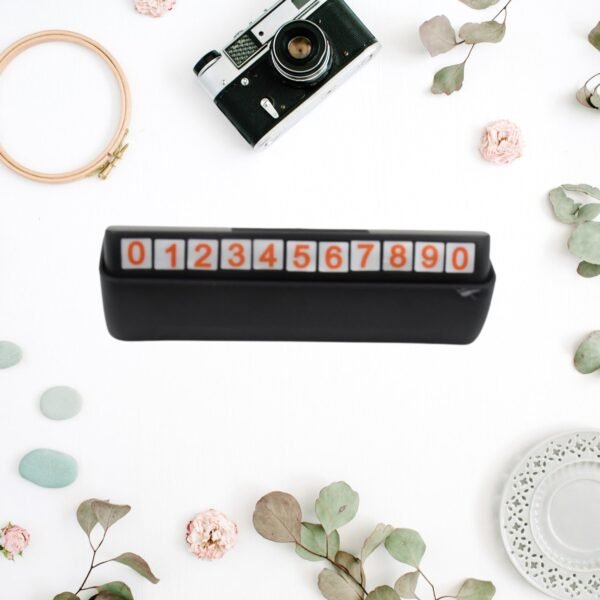 Temporary Car Parking Mobile Number Display with Magnetic Numbers Stickers (1Pc)