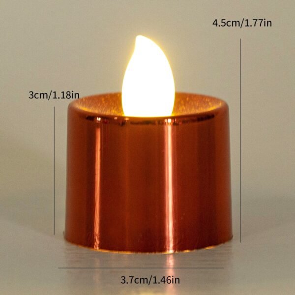 Electrical Candles Diya LED Tea Light, Diwali (6 Pcs Set)