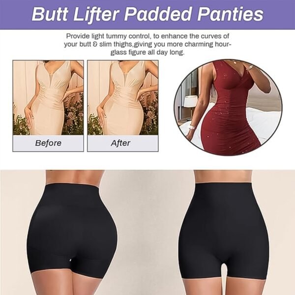 Women’s Butt Lifter Padded Underwear – Hip Pads Shaper Knickers (Large)