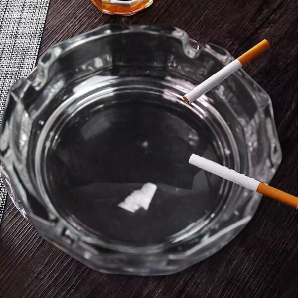 Transparent Ashtray – Cigarette Holder for Home, Office, Bar & Restaurant (1 Pc)