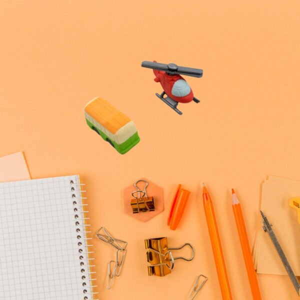 04_11c7e915-be70-4a82-8888-610024a28937.jpg Vehicle Pattern Eraser School Stationery Use Eraser (4 Pc Set)