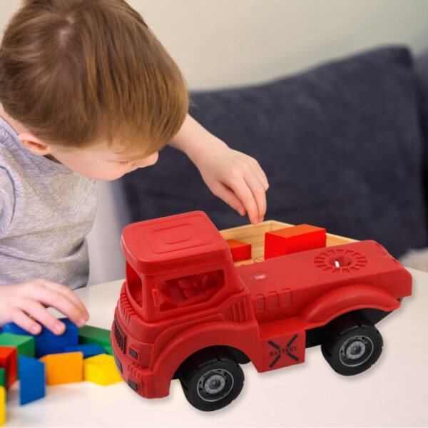 Friction Powered Dumper Toy Truck with Opening Container for Indoor/Outdoor Play