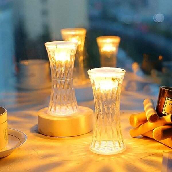 Crystal Lamp, Universal Night Light, Soft Lighting, Diwali (1 Pc)