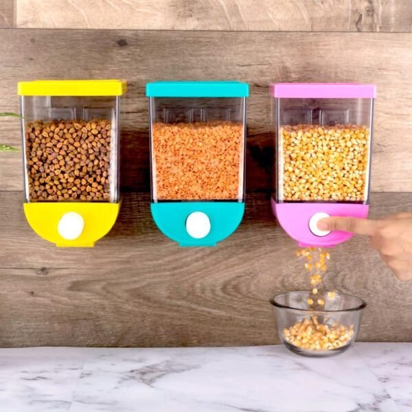 04_1_2880e2ca-bbfc-46b8-aa65-fbd24f1eb97c.jpg Wall Mounted Cornflakes Pulses Beans Oatmeal Namkeen Dry Food Storage Box1100 ML