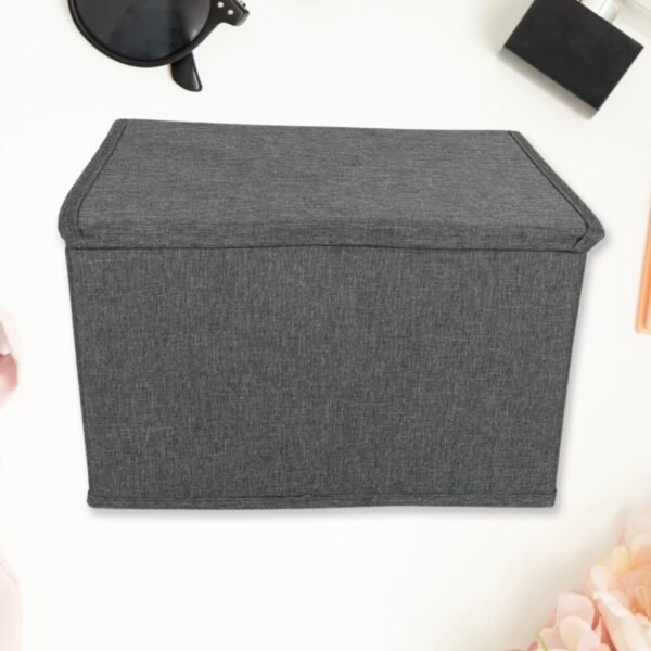 Small Foldable Storage Box With Lid And Handles(28×20×16 Cm / 1 pc)