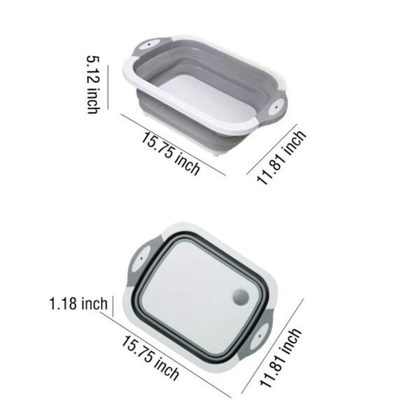 04_1d6be06e-99ce-46bc-8cf6-24d51d13a1a8.jpg COLLAPSIBLE CUTTING BOARD WITH DISH TUB BASKET For Kitchen Use ( 1 Pcs )