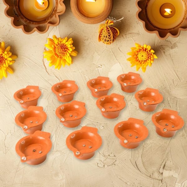 04_1ecdb5ef-9e55-4c1f-b9ba-697badfcb669.jpg Flower Water Sensor Diyas for Diwali Decoration, Diwali (12 Pcs Set)