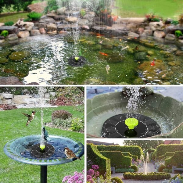 Solar-Powered Garden Fountain Pump 1 Set