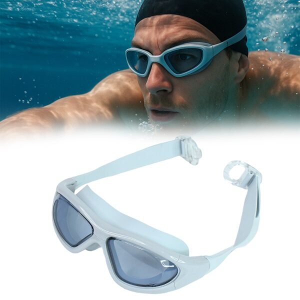 Konex Premium Wide Vision Swimming Goggles With protective hard case (1 Pc)