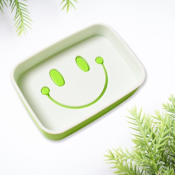 Portable Travel Soap Dish Box – Cute Cartoon Smile Face Draining Container