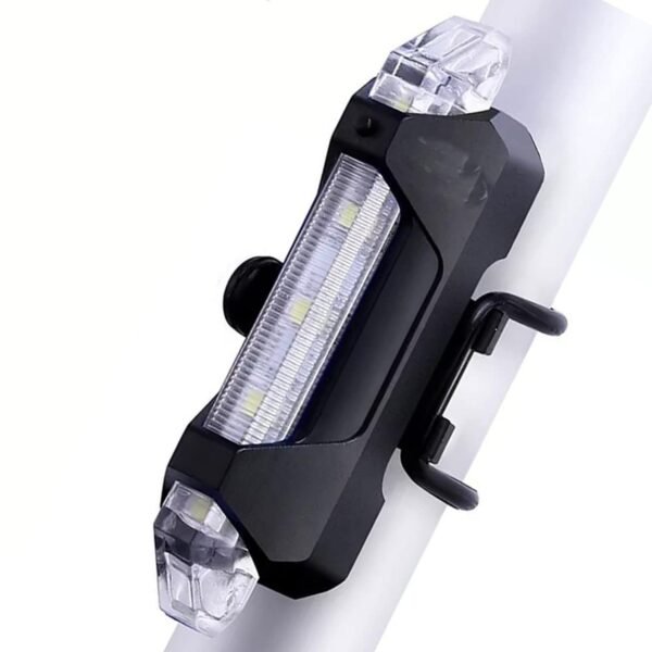 Rechargeable LED Bicycle Front & Rear Safety Light (1 Pc)