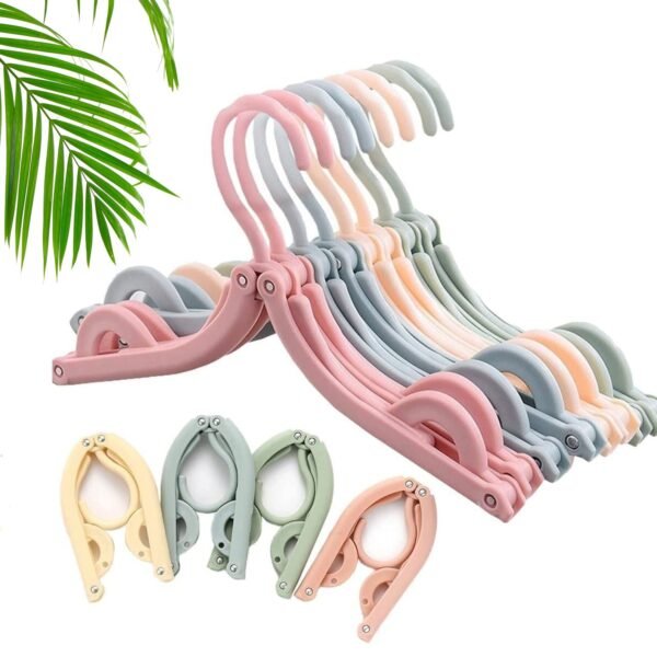 10 Pcs Portable Folding Clothes Hanger