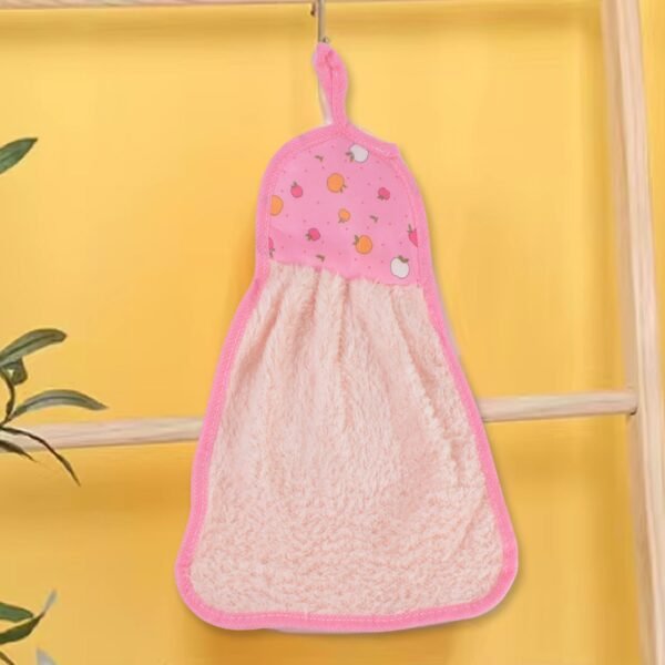 Microfiber Wash Basin Hanging Hand Kitchen Towel Napkin with Loop