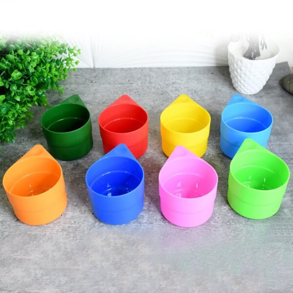 Rainbow Picnic Plastic Pitcher / Jug / Kettle Glass / Cup Set Water (9 Pcs Set)