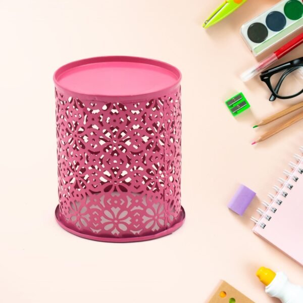 04_31446ebc-d52b-4bb3-a395-be184a0e4cb1.jpg Pen Holder Office Desk Metal Mesh Pen Stand (1 Pc)